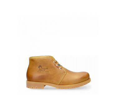 PANAMA JACK LEATHER ANKLE BOOTS WITH LEATHER LINING IN YELLOW