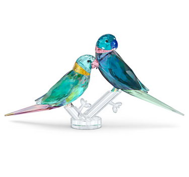 SWAROVSKI JUNGLE BEATS PARAKEET COUPLE FIFE & FIFER