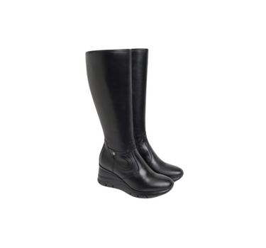 NERO GIARDINI KNEE HIGH BOOTS IN BLACK