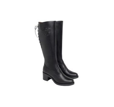 NERO GIARDINI KNEE HIGH BOOTS IN BLACK