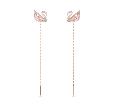 SWAROVSKI DAZZLING SWAN DROP EARRINGS