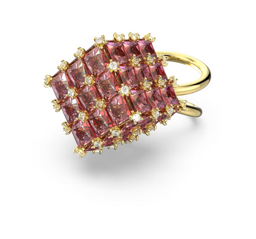 SWAROVSKI CURIOSA COCKTAIL RING IN ORANGE