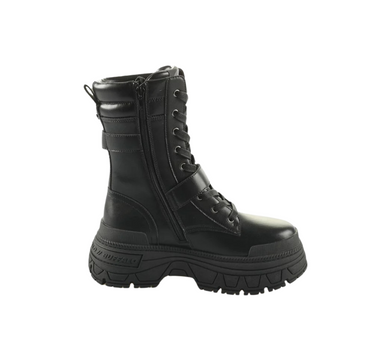 BUFFALO FUSION LACE UP BIKER BOOTS