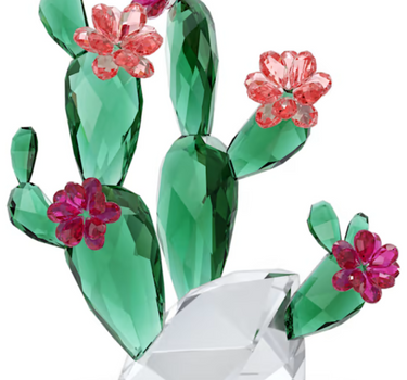 SWAROVSKI CRYSTAL FLOWERS DESERT PINK CACTUS