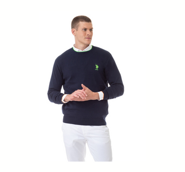 US POLO MEN SWEATER IN NAVY