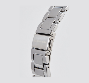 US POLO MEN LOGAN METAL BAND WITH STAINLESS STEEL PERSONALIZED BUCKLE