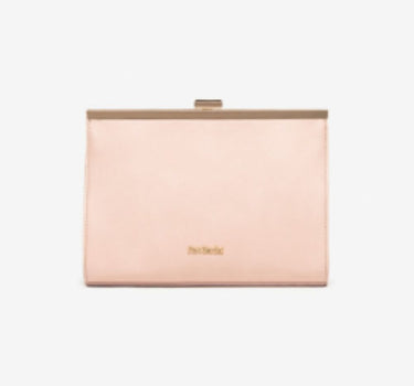 NERO GIARDINI LEATHER CLUTCH