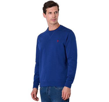 US POLO MAX LOGO FLEECE CREW NECK SWEATSHIRT