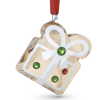 SWAROVSKI HOLIDAY CHEERS GINGERBREAD GIFT ORNAMENT