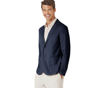 US POLO MENS DECONSTRUCTED JACKET IN STRETCH JERSEY