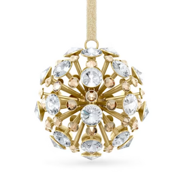 SWAROVSKI CONSTELLA BALL ORNAMENT IN GOLD