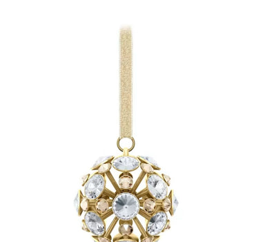 SWAROVSKI CONSTELLA BALL ORNAMENT IN GOLD