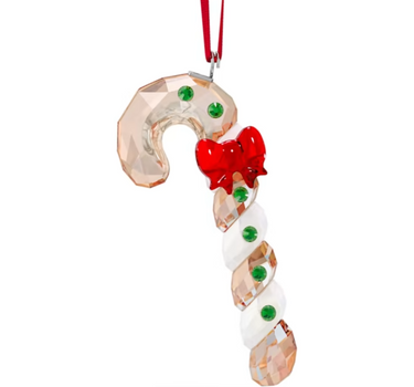 SWAROVSKI HOLIDAY CHEERS GINGERBREAD CANDY CANE ORNAMENT