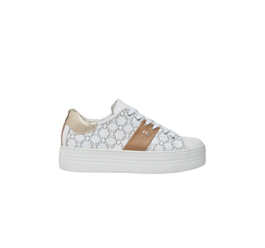 NERO GIARDINI WOMENS LEATHER TRAINERS