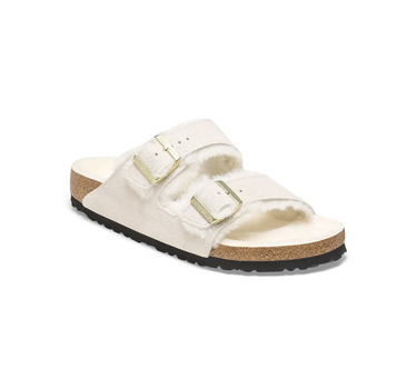 BIRKENSTOCK ARIZONA SHEARLING SUEDE LEATHER NARROW FIT