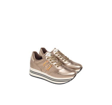 NERO GIARDINI TRAINERS IN BRONZE