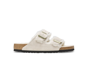 BIRKENSTOCK ARIZONA SHEARLING SUEDE LEATHER NARROW FIT