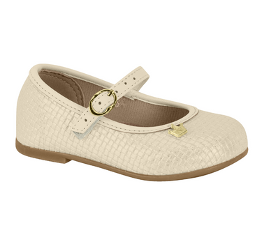 BEIRA RIO KIDS BALLERINA WITH GOLD DETAILING IN NUDE