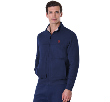 US POLO MEN PADDED FLEECE FULL ZIP