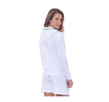 US POLO ASSN. WOMEN HOODIE IN WHITE
