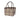 HANDED BY MINGLE SHOPPER HANDBAG WITH PU HANDLES