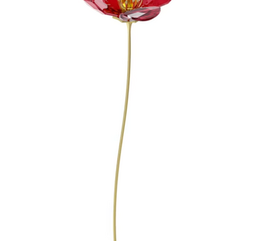 SWAROVSKI GARDEN TALES RED POPPY IN RED