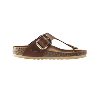 BIRKENSTOCK GIZEH BIG BUCKLE OILED LEATHER WIDE FIT