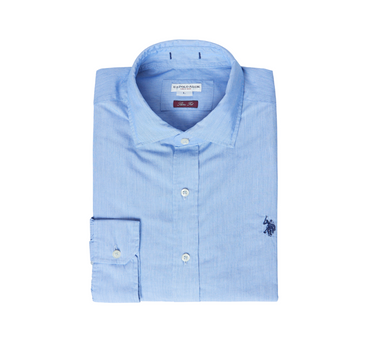 US POLO ASSN MEN SLIM FIT FRENCH COLLAR SHIRT