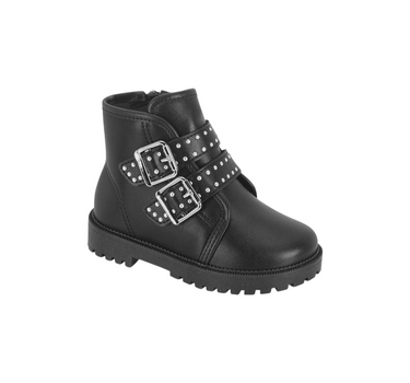 MOLEKINHA GIRLS DOUBLE STRAP ANKLE BOOTS