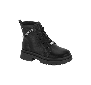 MOLEKINHA GIRLS CHUNKY COMBAT ANKLE BOOTS