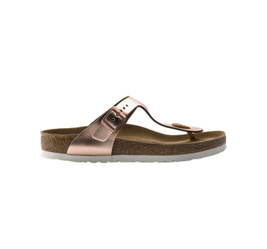 BIRKENSTOCK GIZEH SOFT FOOTBED LEATHER WIDE FIT