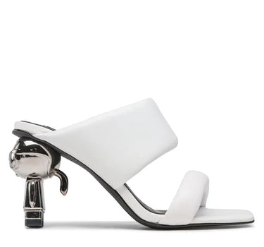 KARL LAGERFELD IKON HEEL HEELS  IN WHITE