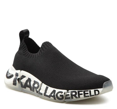 KARL LAGERFELD QUADRA SNEAKERS IN BLACK