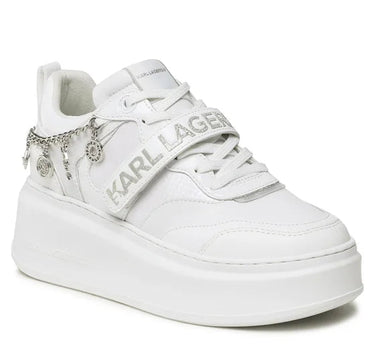 KARL LAGERFELD ANAKAPRI SNEAKERS IN WHITE