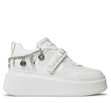 KARL LAGERFELD ANAKAPRI SNEAKERS IN WHITE